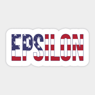 Epsilon American Sticker